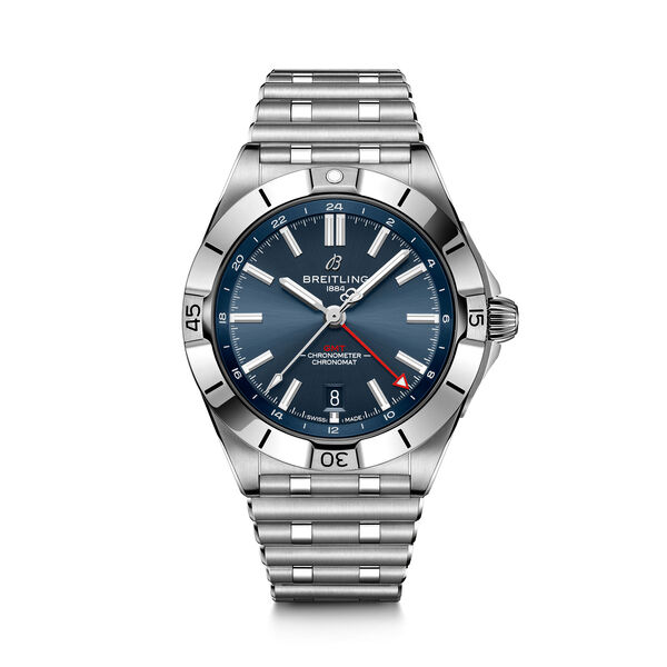 Chronomat 40 mm GMT automatique en acier inoxydable